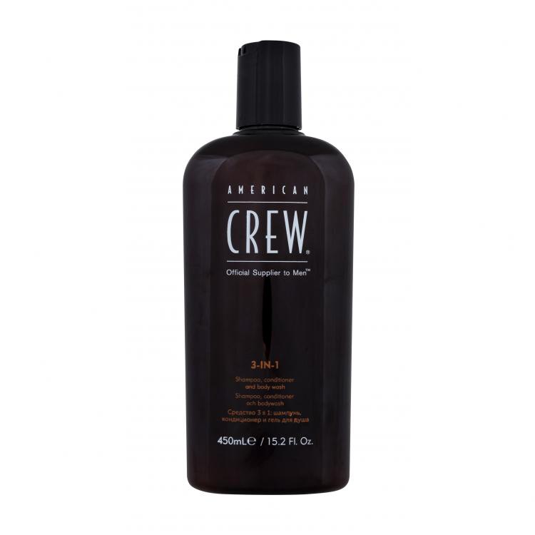 American Crew 3-IN-1 Șampon pentru bărbați 450 ml