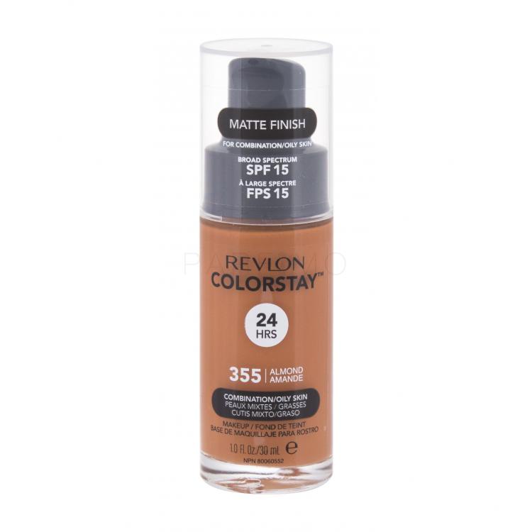 Revlon Colorstay Combination Oily Skin SPF15 Fond de ten pentru femei 30 ml Nuanţă 355 Almond