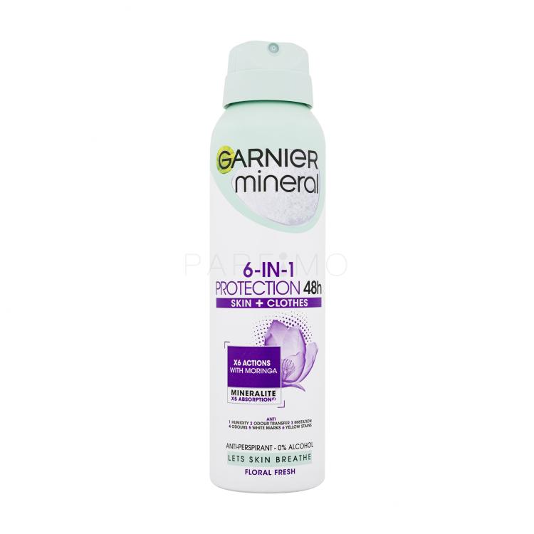 Garnier Mineral Protection 6-in-1 Floral Fresh 48h Antiperspirant pentru femei 150 ml