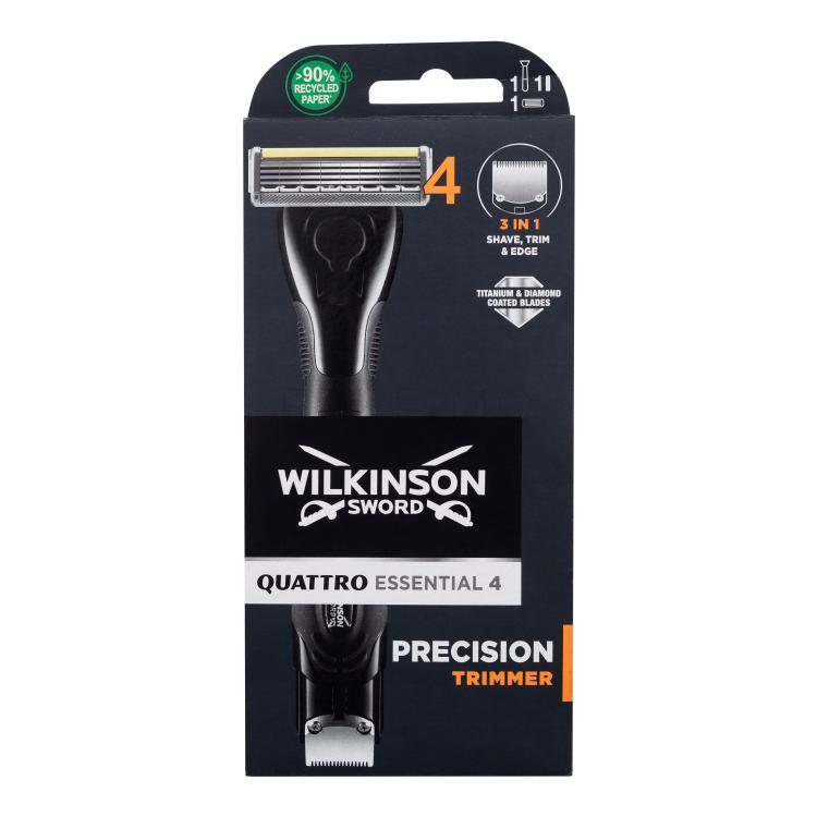 Wilkinson Sword Quattro Essential 4 Precision Trimmer Aparate de ras pentru bărbați 1 buc