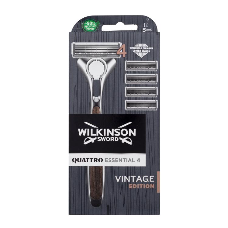 Wilkinson Sword Quattro Essential 4 Vintage Edition Aparate de ras pentru bărbați Set