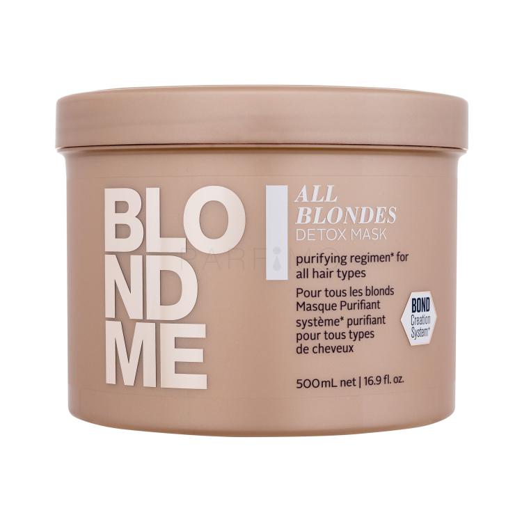 Schwarzkopf Professional Blond Me All Blondes Detox Mask Mască de păr pentru femei 500 ml
