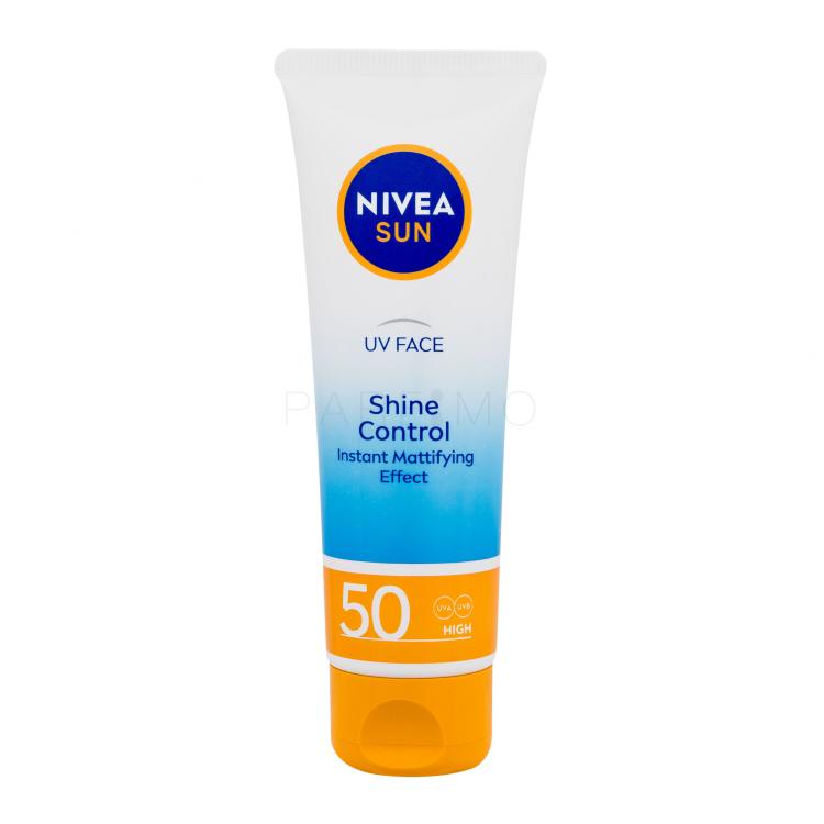 Nivea Sun UV Face Shine Control SPF50 Pentru ten pentru femei 50 ml