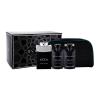 Bvlgari MAN Black Cologne Set cadou edt 100 ml + Gel de dus 75 ml +balsam de barbierit 75 ml + geanta de cosmetice Cutie cu defect