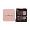 Makeup Revolution London Brow Sculpt Kit Truse de contur pentru femei 2,2 g Nuanţă Medium Brown