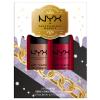 NYX Professional Makeup Mrs. Claus Lip Cream Duo Set cadou Ruj de buze Soft Matte Lip Cream 8 ml Abu Dhabi + ruj de buze Soft Matte Lip Cream 8 ml Monte Carlo