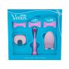 Gillette Venus ComfortGlide Spa Breeze Limited Edition Set cadou aparat de ras cu rezervă 1 buc + rezerve 2 buc + capac pentru lame + suport lipire duș Cutie cu defect