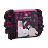 Dermacol Satin Set cadou bază de machiaj 30 ml + pudra de fixare invizibilă 13 g Light + Master periuta cosmetică 1 buc + geantă cosmetică Ambalaj deteriorat