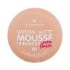 Essence Natural Matte Mousse Fond de ten pentru femei 16 g Nuanţă 01