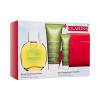 Clarins Aroma Eau Extraordinaire Set cadou Apă de îngrijire 100 ml + cremă pentru corp 100 ml + lapte de duș 30 ml + trusă cosmetică roșie