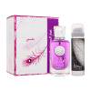 Lattafa Mahasin Crystal Violet Set cadou Apă de parfum 100 ml + deodorant 75 ml