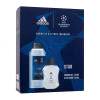 Adidas UEFA Champions League Star Set cadou Aftershave 100 ml + gel de duș 250 ml Cutie cu defect
