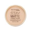 Rimmel London Stay Matte Pudră pentru femei 14 g Nuanţă 005 Silky Beige