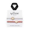 By Eloise London Set Coral Beach Elastice de păr pentru femei 1 buc