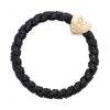 By Eloise London Woven Gold Heart Elastice de păr pentru femei 1 buc Nuanţă Black Shimmer