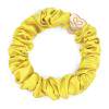 By Eloise London Silk Scrunchie Gold Heart Elastice de păr pentru femei 1 buc Nuanţă Mellow Yellow