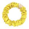 By Eloise London Silk Scrunchie Gold Heart Elastice de păr pentru femei 1 buc Nuanţă Mellow Yellow