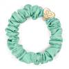 By Eloise London Silk Scrunchie Gold Heart Elastice de păr pentru femei 1 buc Nuanţă Mint