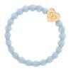 By Eloise London Gold Heart Elastice de păr pentru femei 1 buc Nuanţă Sky Blue