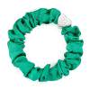 By Eloise London Silk Scrunchie Silver Heart Elastice de păr pentru femei 1 buc Nuanţă Jungle Green
