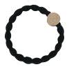By Eloise London Letter Charms Gold Elastice de păr 1 buc Nuanţă D Black