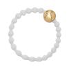 By Eloise London Gold Bling Tennis Ball Elastice de păr pentru femei 1 buc Nuanţă White