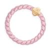 By Eloise London Woven Gold Quatrefoil Elastice de păr pentru femei 1 buc Nuanţă Soft Pink