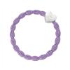 By Eloise London Metallic Silver Heart Elastice de păr pentru femei 1 buc Nuanţă Lilac