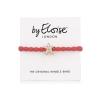 By Eloise London Bling Charms Starfish Elastice de păr pentru femei 1 buc Nuanţă Coral