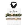 By Eloise London Set Gold &amp; Olive Elastice de păr pentru femei 1 buc