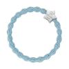 By Eloise London Metallic Silver Star Elastice de păr pentru femei 1 buc Nuanţă Light Blue