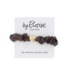 By Eloise London Silk Scrunchie Gold Heart Elastice de păr pentru femei 1 buc Nuanţă Mocha