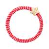 By Eloise London Velvet Gold Star Elastice de păr 1 buc Nuanţă Pink Fizz