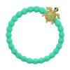 By Eloise London Bling Charms Gold Diamanté Turtle Elastice de păr pentru femei 1 buc Nuanţă Sky Blue