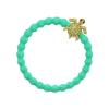 By Eloise London Bling Charms Gold Diamanté Turtle Elastice de păr pentru femei 1 buc Nuanţă Apple Green