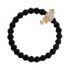 By Eloise London Bling Charms Gold Diamanté Bird Elastice de păr pentru femei 1 buc Nuanţă černá