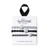 By Eloise London Set Stylish Silver Elastice de păr pentru femei 1 buc
