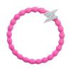 By Eloise London Silver Bling Diamanté Bolt Elastice de păr pentru femei 1 buc Nuanţă Neon Pink