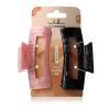 Invisibobble Clipstar Eclipse Glossy L Clame de păr pentru femei Nuanţă Black &amp; Pink Set