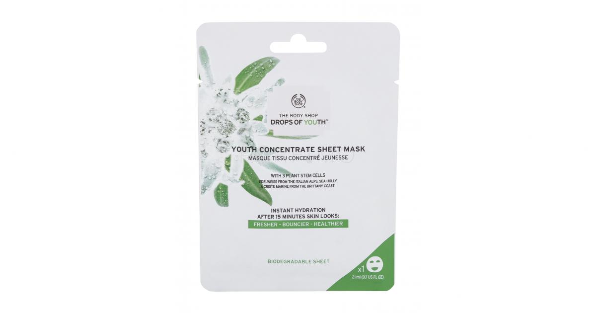 The Body Shop Drops Of Youth Concentrate Sheet Mask Mască de față