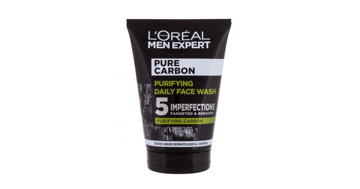 L'Oréal Paris Men Expert Pure Carbon Purifying Daily Face Wash Gel demachiant pentru bărbați 100