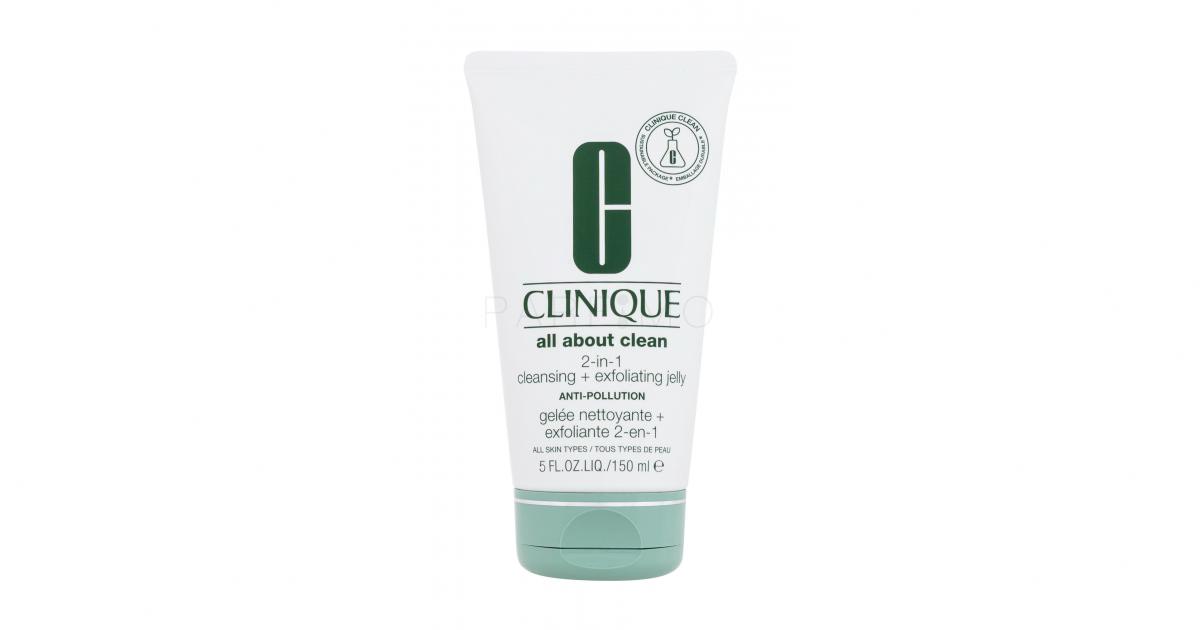 Clinique All About Clean 2IN1 Cleansing + Exfoliating Jelly Gel demachiant pentru femei