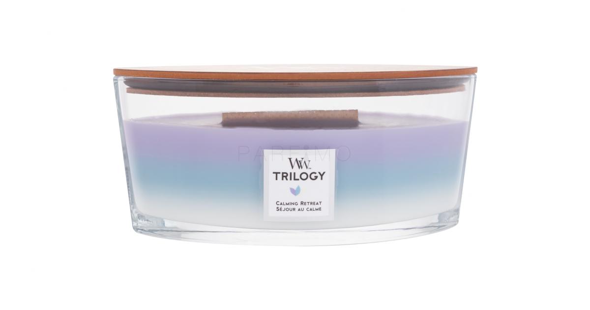 WoodWick Trilogy Calming Retreat Lumânări parfumate 453,6 g Parfimo.ro