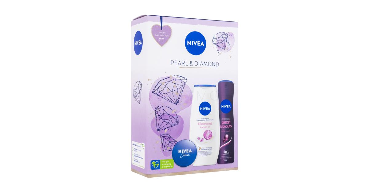 Nivea Pearl & Diamond Set cadou Gel de duș Diamond & Argan Oil 250 ml