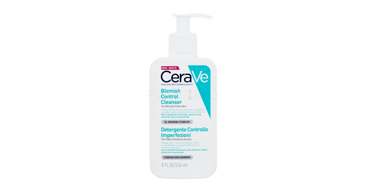 CeraVe Facial Cleansers Blemish Control Cleanser Gel demachiant pentru