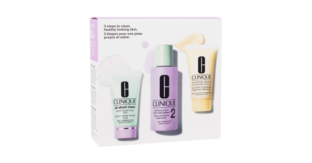 Clinique 3Step Skin Care Set cadou Loțiune facială Clarifying Lotion 2
