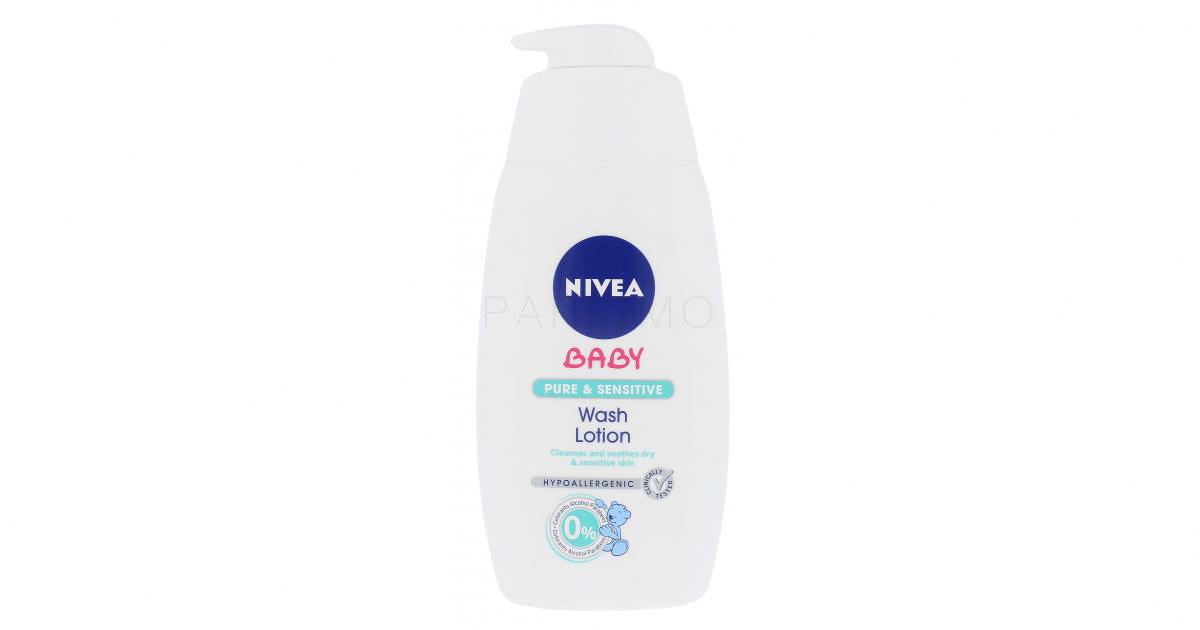 Nivea Baby Pure & Sensitive Wash Lotion Gel demachiant pentru copii 500
