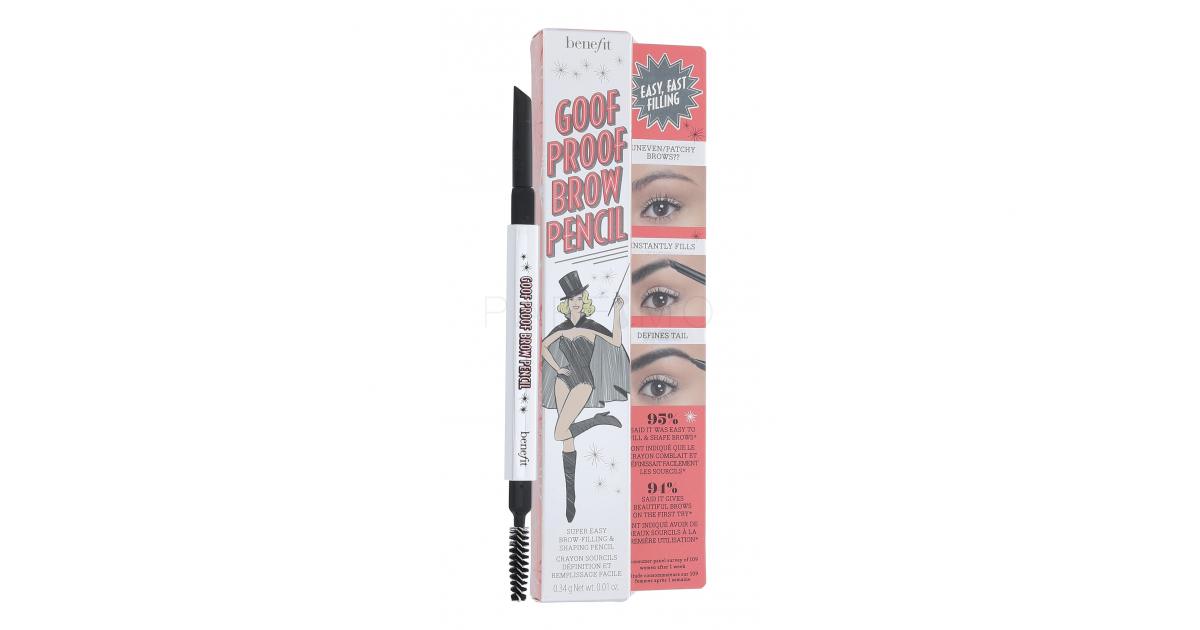 Benefit Goof Proof Creion de sprâncene pentru femei 0,34 g Nuanţă 06 Deep