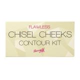 Barry M Flawless Chisel Cheeks Contour Kit Pudră pentru femei 2,5 g Nuanţă Light - Medium
