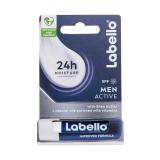 Labello Men Active 24h Moisture Lip Balm SPF15 Balsam de buze pentru bărbați 4,8 g
